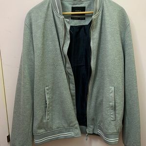 Zara Grey Mens Bomber Jacket